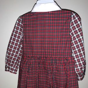 Infants Ralph Lauren POLO plaid dress w/ white collar! 
Size 24 months